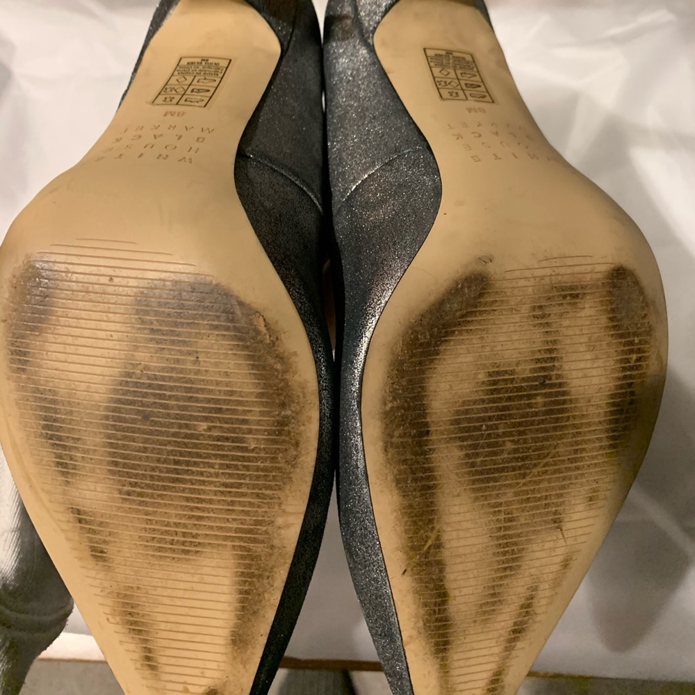 Whbm Point Shoes - Matte Sparkle Size 8 - image 6
